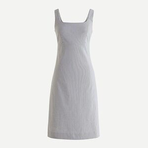 J.Crew Stretch Seersucker Sheath Dress- size 12 tall